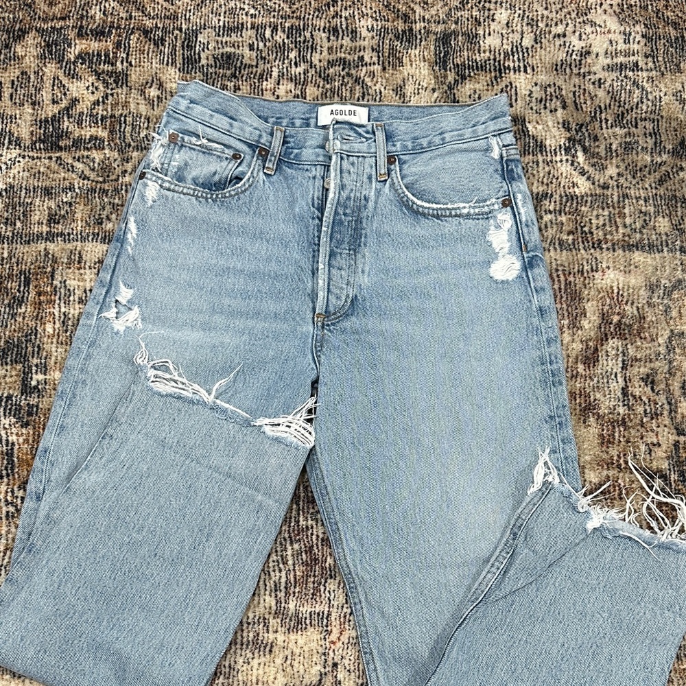 Agolde Light Blue 90’s Crop Jeans